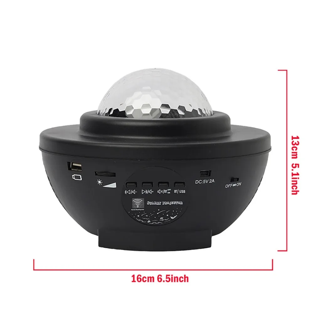 LED Bluetooth Müzik Kutusu Gökyüzü Galaxy Yıldız Projektör Uzaktan Oyuncu Renk Tatil Aydınlatma Lambası USB Şarj Edilebilir Yıldızlı Gece Lambası Görüntü 5