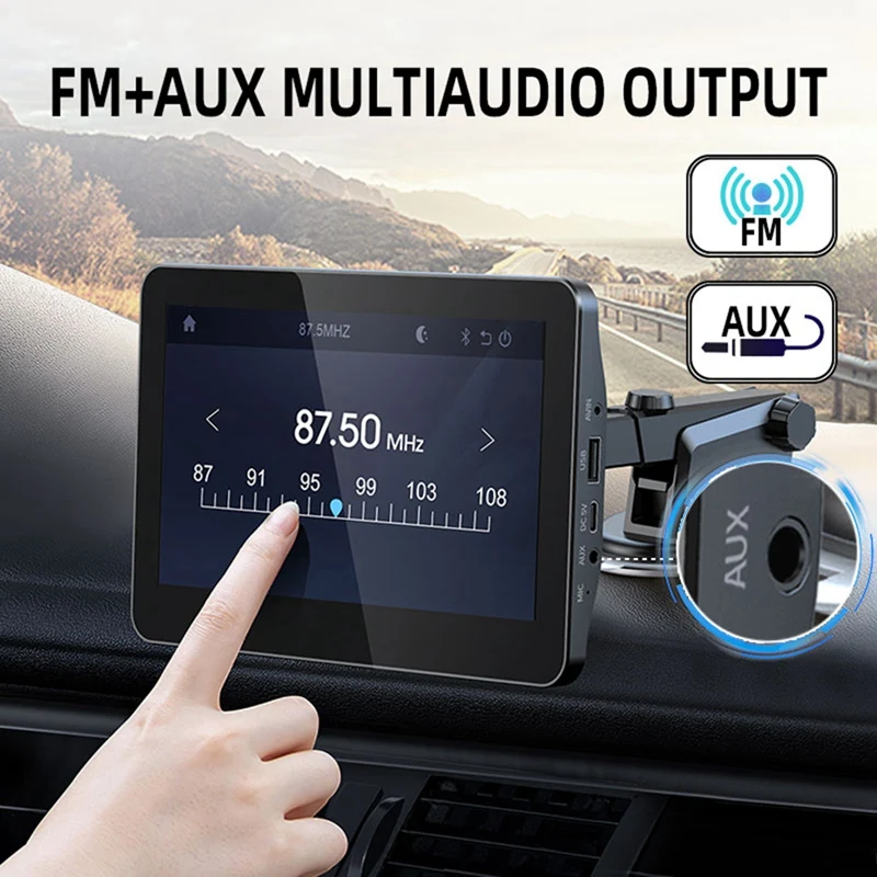 7 İnç Araba Radyo Video oyuncu dokunmatik ekranı Kablosuz Araba MP5 Oynatıcı IOS / Android Carplay Monitör Tablet Tak Ve Çalıştır Görüntü 3