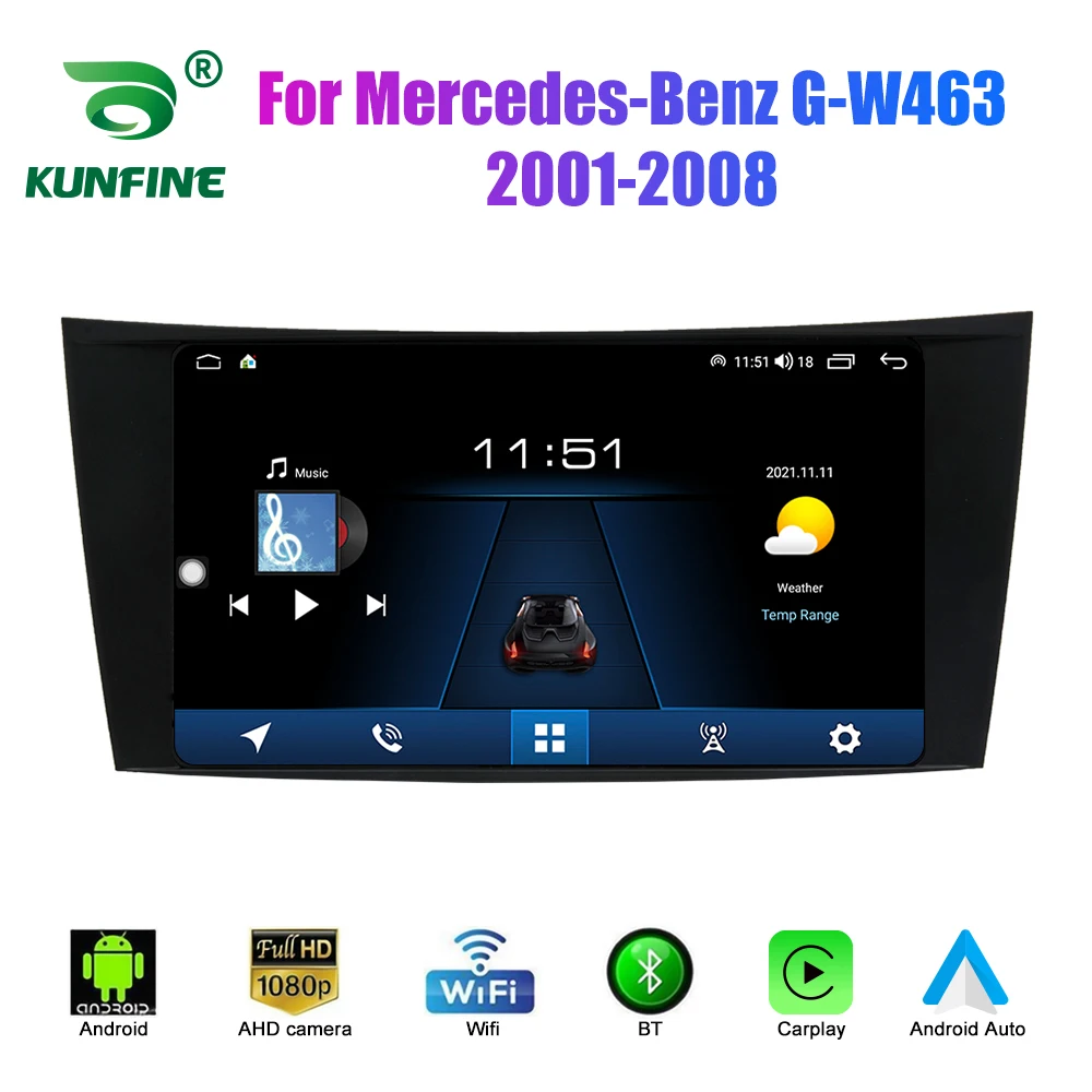 2 Din Android Araba Radyo Benz G-W463 2001-2008 Araba Stereo Otomotiv Multimedya Video DVD oynatıcı GPS Navigasyon Carplay Görüntü 1