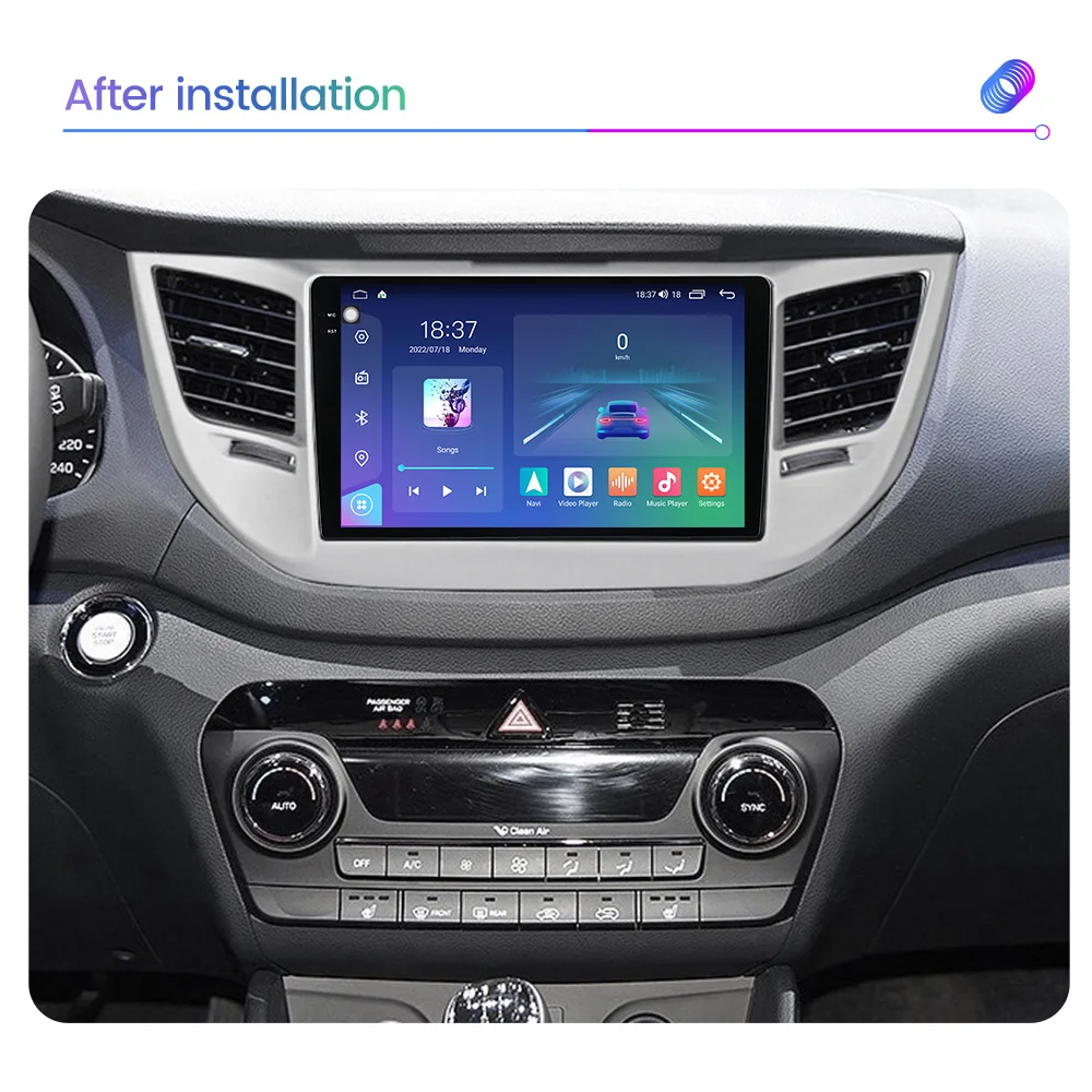 M6 Pro Artı 2 Din Android 12 Araba Radyo Hyundai Tucson 3 2014-2018 Multimedya Video Oynatıcı Navı GPS DVD Kafa ünitesi SWC HİÇBİR DVD Görüntü 1