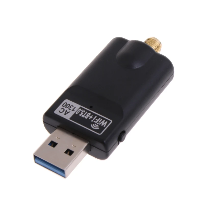 1300 M USB3. 0 WiFi Bluetooth-compatible5. 0 Adaptörü 2 in 1 Dongle Çift Bant 2.4 G & 5 GHz Kablosuz Kart Wlan Alıcı Görüntü 3