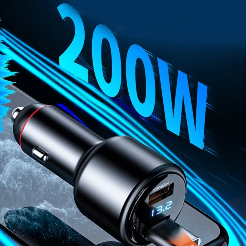 Araba 60 W/200 W Hızlı Şarj Hava Temizleyici Hava Ionizer Çift USB Bağlantı Noktaları Koku Ortadan Kaldırmak Pet Koku Duman Polen Kalıp Koku Giderici Görüntü 3