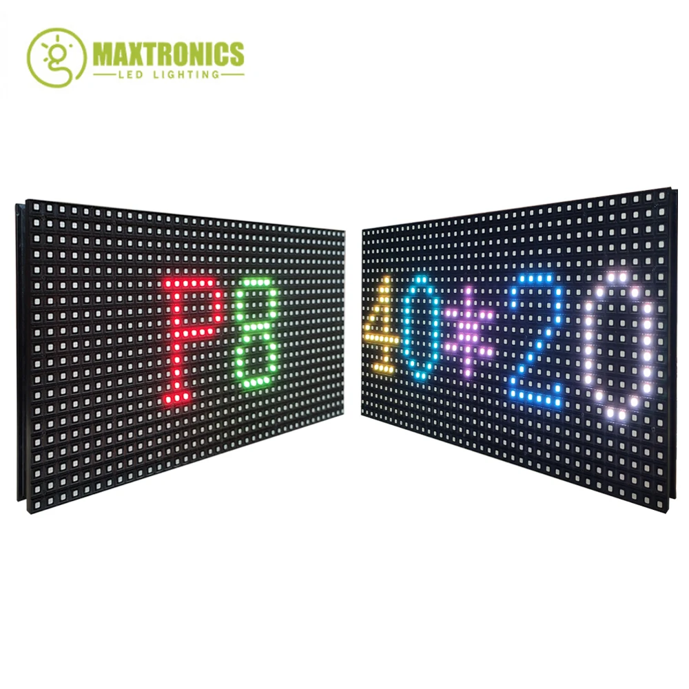 P8 LED ekran panel modülü 320*160mm 40 * 20 piksel 1/4 Tarama açık 3in1 SMD3535 RGB Tam renkli P8 LED ekran panel modülü Görüntü 0