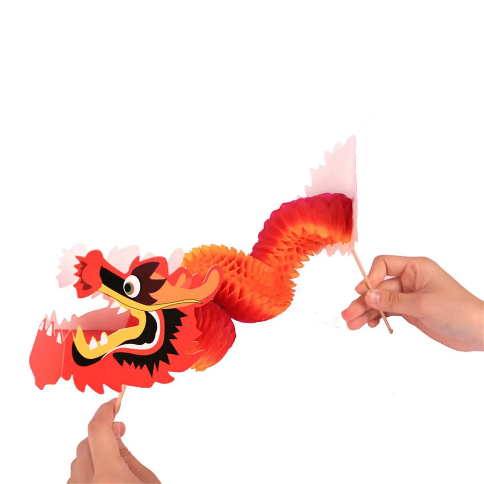 3D Çin Yeni Yılı Kağıt Ejderha Asılı Sanat El Sanatları El Yapımı DIY Set Geleneksel Festivali Yeni Yıl Partisi Süsler Toddlers için Görüntü 5