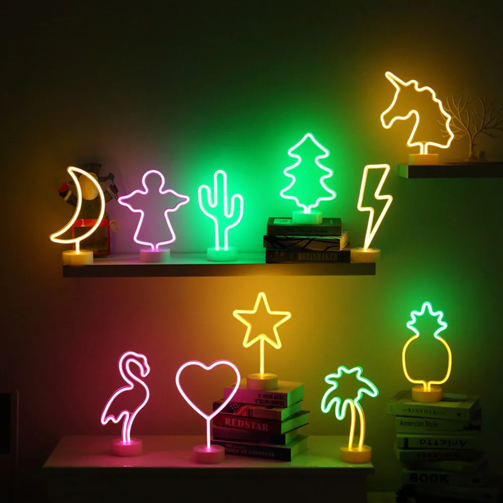 LED gece lambası Led Neon Kapalı Dekor İçin Ev Yatak Odası Festivali BAR PUB kulüp dekoru Hediyeler Görüntü 0