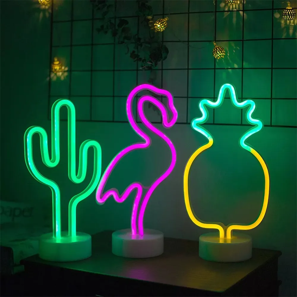 LED gece lambası Led Neon Kapalı Dekor İçin Ev Yatak Odası Festivali BAR PUB kulüp dekoru Hediyeler Görüntü 2