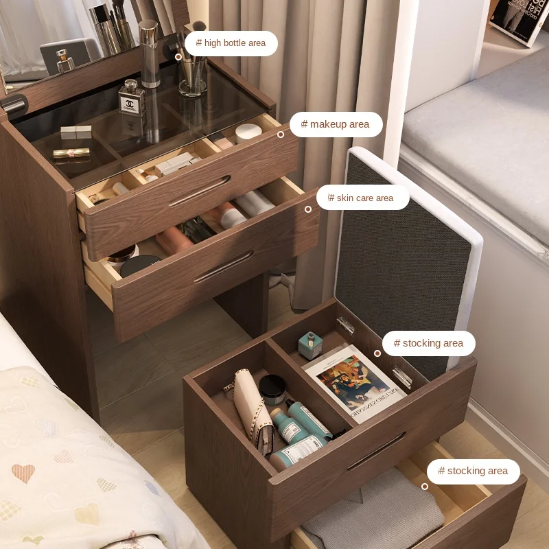 Dresser Küçük Yatak Odası Modern Basit Küçük Daire Başucu şifonyer Dresser depolama dolabı Görüntü 0